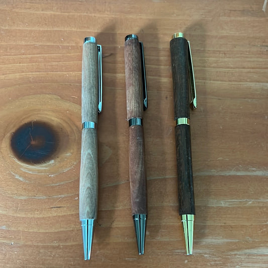 Wood turned pens